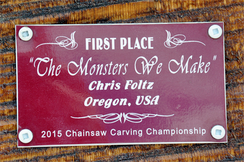 2015 1st place carving sign